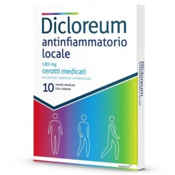 Dicloreum antinfiammatorio locale 180 mg confezione da 10 cerotti medicati