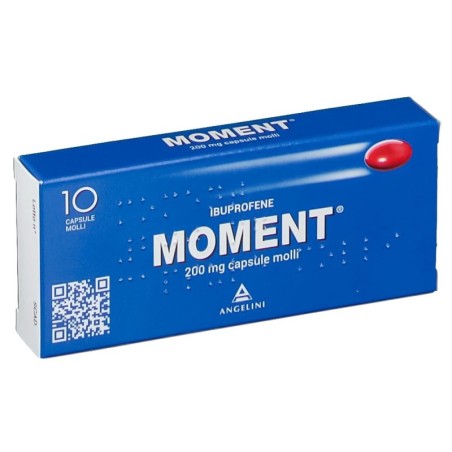 Moment
200 mg capsule molli
ibuprofene
scatola da 10 capsule molli