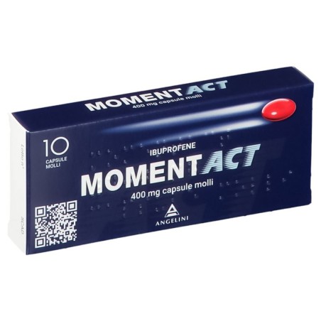 Moment Act
400 mg capsule molli
ibuprofene
scatola da 10 capsule molli