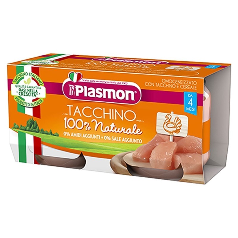 Plasmon
omogeneizzato
tacchino
100% naturale
4 mesi+