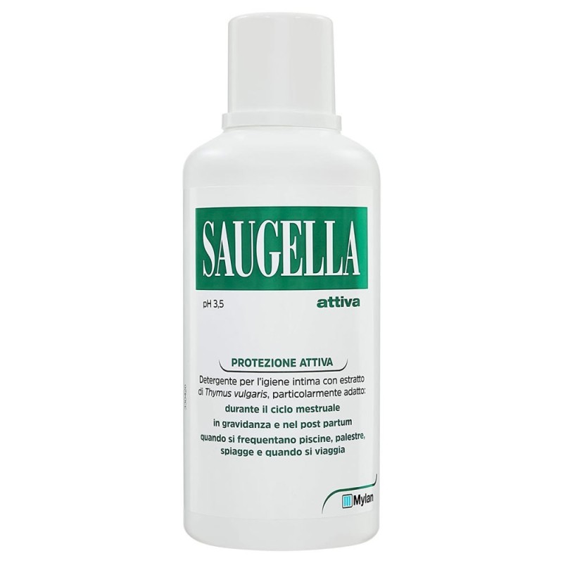 Saugella
Attiva
protezione attiva pH 3.5
detergente per l'igiene intima