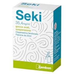 Seki
35,4 mg/ml gocce orali, sospensione
cloperastina fendizoato
flaconcino da 25 ml