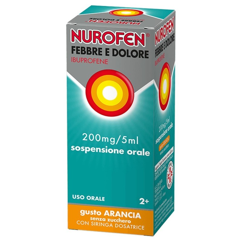 Nurofen febbre e dolore 200 mg / 5 ml arancia flacone da 100 ml