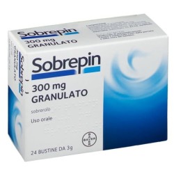 Sobrepin
300 mg granulato
sobrerolo
uso orale
scatola da 24 bustine