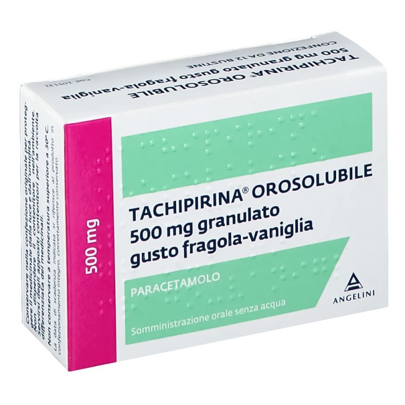 Tachipirina
orosolubile
500 mg granulato
paracetamolo