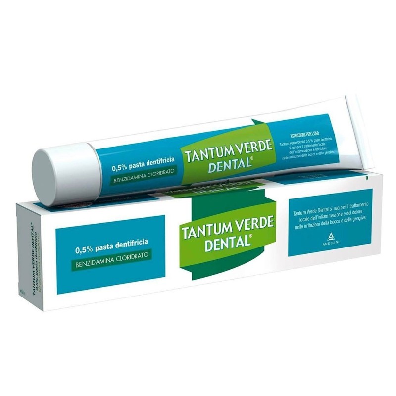 Tantum verde
dental
0,5% pasta dentifricia
benzidamina cloridrato