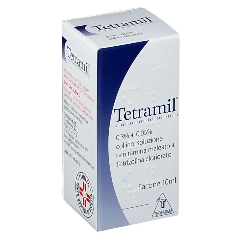 Tetramil Collirio 10 Flaconcini Monodose 0,5 Ml € 10,64 prezzo Farmacia  Fatigato