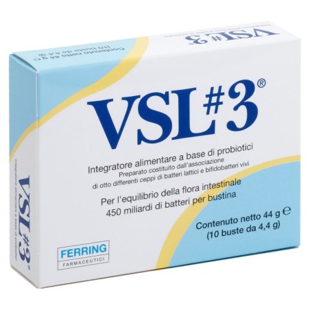 VSL#3
Integratore alimentare a base di probiotici
per l'equilibrio della flora intestinale