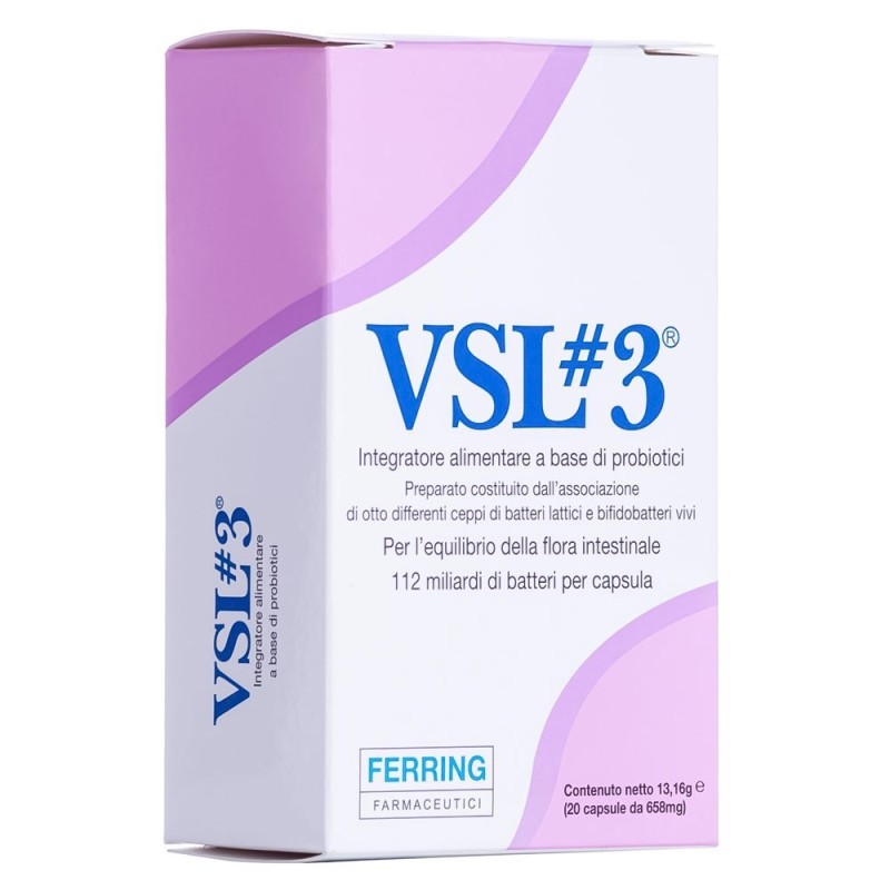 VSL#3 ❄
Integratore alimentare a base di probiotici
Per l'equilibrio della flora intestinale