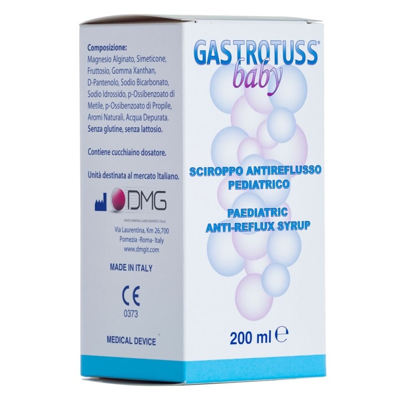 Gastrotuss
baby
sciroppo antireflusso pediatrico
flacone da 200 ml