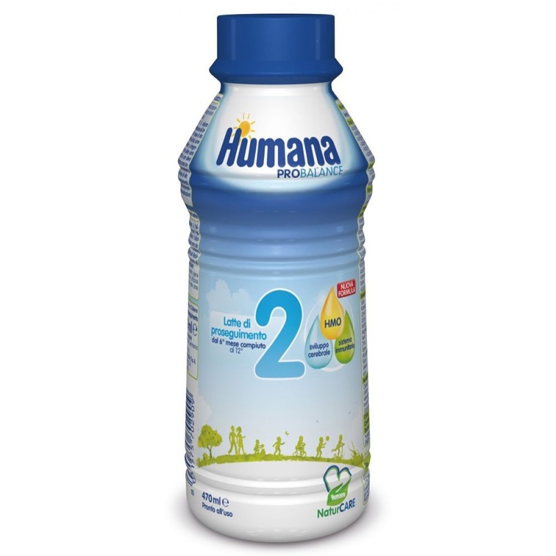 Humana 2 probalance latte liquido bottiglia da 470 ml