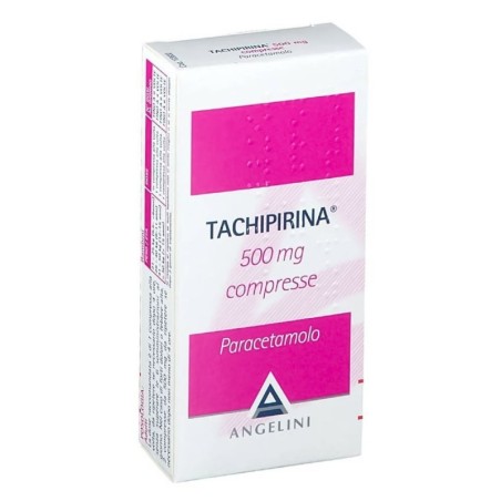 Tachipirina
500 mg compresse
paracetamolo
scatola da 30 compresse