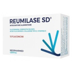 Reumilase SD
Integratore alimentare di Glucosamina, condroitin solfato, acido glucuronico, collagene tipo II, Vitamina E