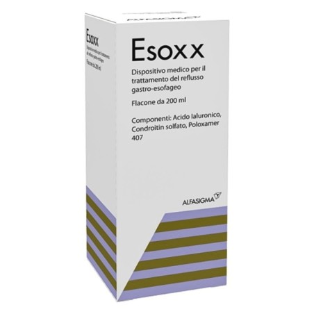 Esoxx
Sciroppo
Dispositivo medico per il trattamento del reflusso gastro-esofageo