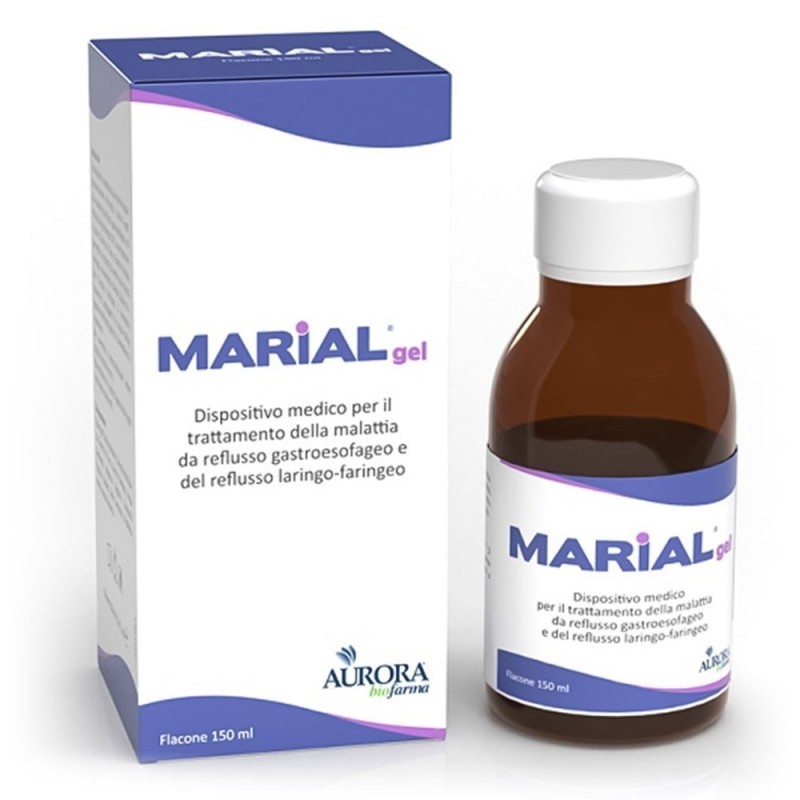 Marial gel per il trattamento della malattia da reflusso gastroesofageo e del reflusso laringo-faringeo