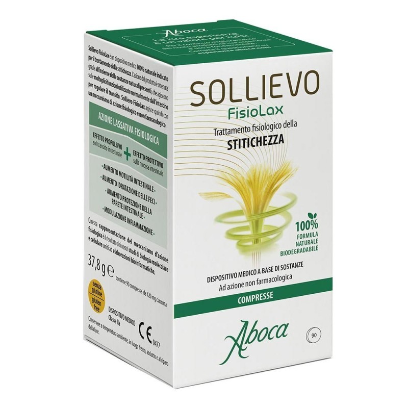 Sollievo
fisiolax
Trattamento fisiologico della stitichezza
100% formula naturale biodegradabile