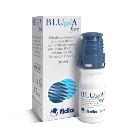 BLUgel A free
soluzione oftalmica con sodio ialuronico 0,30% ed aminoacidi
senza conservanti
flaconcino da 10 ml