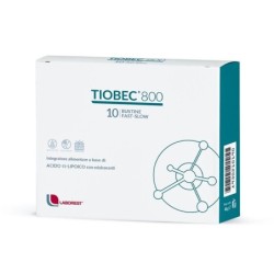 Tiobec 800
Integratore alimentare a base di Acido α-Lipoico
senza glutine, senza lattosio, con edulcoranti