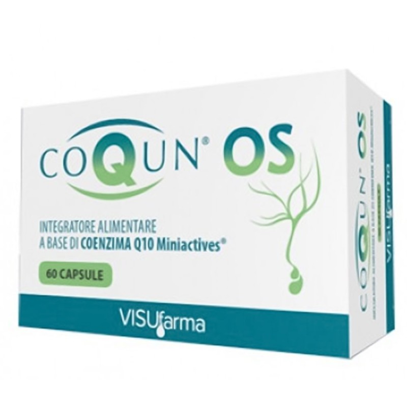 coQun OS
Integratore alimentare a base di coenzima  Q10 Miniactives
scatola da 60 capsule