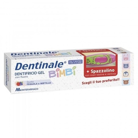 Dentinale bimbi
dentifricio gel con fluoro + spazzolino
dal 1° dentino fino ai 6 anni