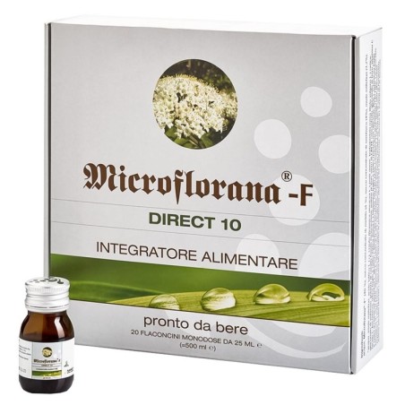 Microflorana-F
Direct 10
confezione 20 flaconcini monodose da 25 ml (pronto da bere)