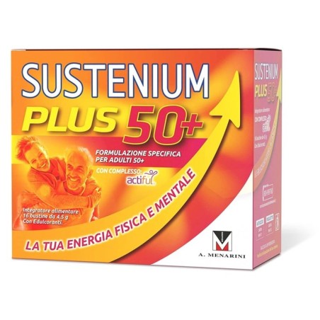 Sustenium
Plus 50+
la tua energia fisica e mentale
formulazione specifica per adulti 50+