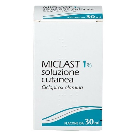 Miclast 1%
soluzione cutanea
ciclopirox olamina
flaconcino da 30 ml