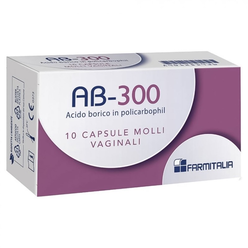 AB-300 capsule vaginali 10 piezas