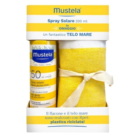 Mustela
spray solare
SPF 50 (alta protezione)
resistente all'acqua
falcone 200 ml + telo mare omaggio