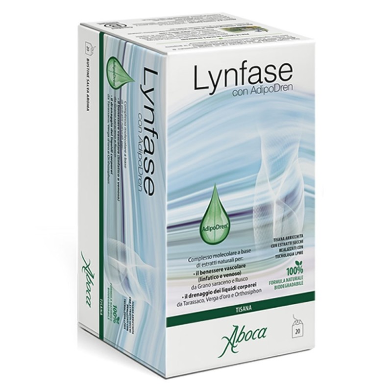 Lynfase
tisana
con AdepoDren
confezione 20 bustine da 2 g ciascuna