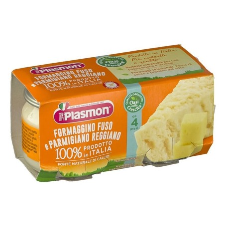 Plasmon
Omogeneizzato
Formaggino fuso con Parmigiano Reggiano
100% prodotto in Italia
4 Mesi+