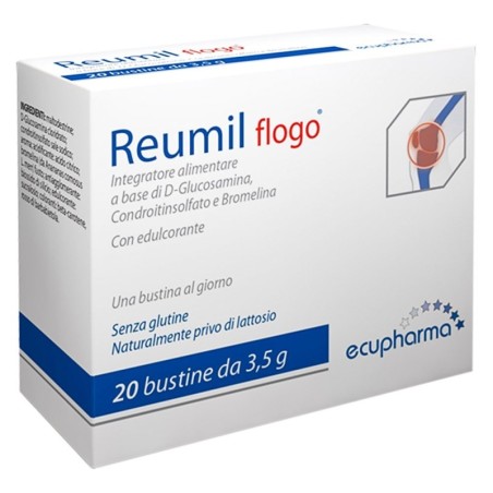 Reumil flogo
Senza glutine | naturalmente privo di lattosio | con edulcorante
confezione 20 bustine da 3,5 g