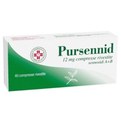 Pursennid
12 mg compresse rivestite
sennosidi A+B
scatola da 40 compresse rivestite