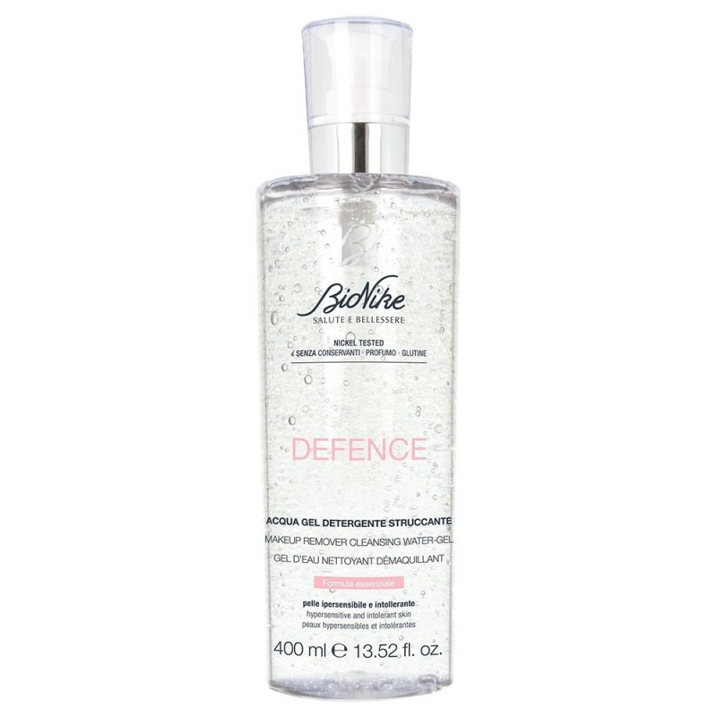 BioNike
defence
acqua gel detergente struccante
formula essenziale