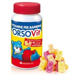 OrsoVit Vitamine per bambini Integratore Alimentare
gusto frutta
Barattolo 60 caramelle gommose