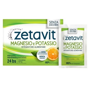 Zetavit magnesio y potasio sin azúcar 24 sobres