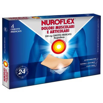 Nuroflex
dolori muscolari e articolari
200 mg cerotto medicato
ibuprofene