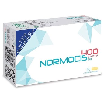 Normocis 400
nuova tecnologia dissofol-zn
5-MTHF
scatola da 30 compresse divisibili