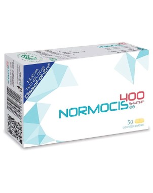 Normocis 400
nuova tecnologia dissofol-zn
5-MTHF
scatola da 30 compresse divisibili