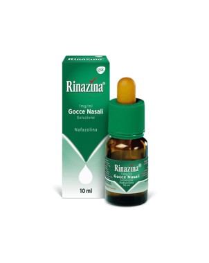 Rinazina
1 mg/ml gocce nasali, soluzione
nafazolina
flaconcino da 10 ml