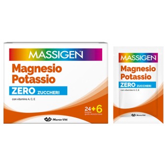 Massigen magnesio e potassio zero zuccheri 24+6 sachets