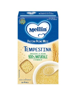 Mellin
Pastina primi mesi
Tempestina
Ingredienti di origine 100% naturale e vitamina B1