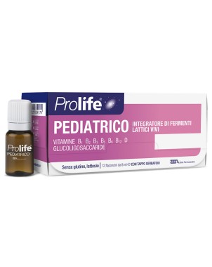 Prolife
pediatrico
Integratore alimentare di fermenti lattici vivi