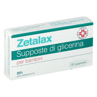 Zetalax bambini 18 glycerin suppositories