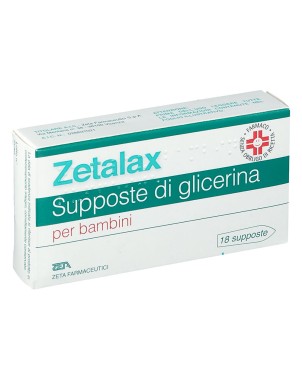 Zetalax bambini 18 glycerin suppositories