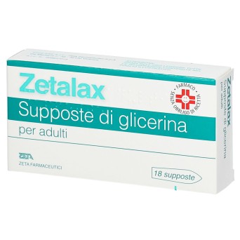 Zetalax
supposte di glicerina
per adulti
scatola da 18 supposte