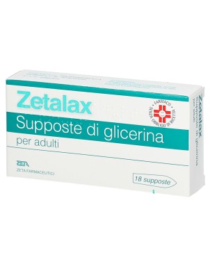 Zetalax
supposte di glicerina
per adulti
scatola da 18 supposte