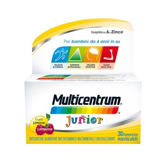 Multicentrum
Junior
Integratore alimentare multivitaminico-multiminerale
completo da A a Zinco