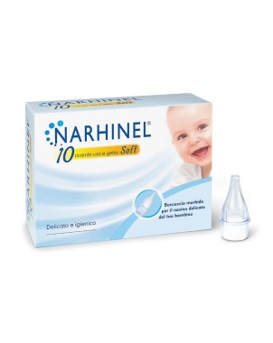 Narhinel
10 ricambi usa e getta soft
delicato e igienico
beccuccio morbido per il nasino delicato del tuo bambino