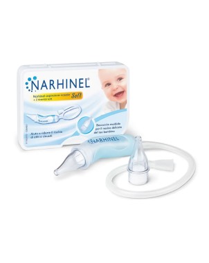 Narhinel
aspiratore nasale + 2 ricambi soft
aiuta a ridurre il rischio di otiti e sinusiti